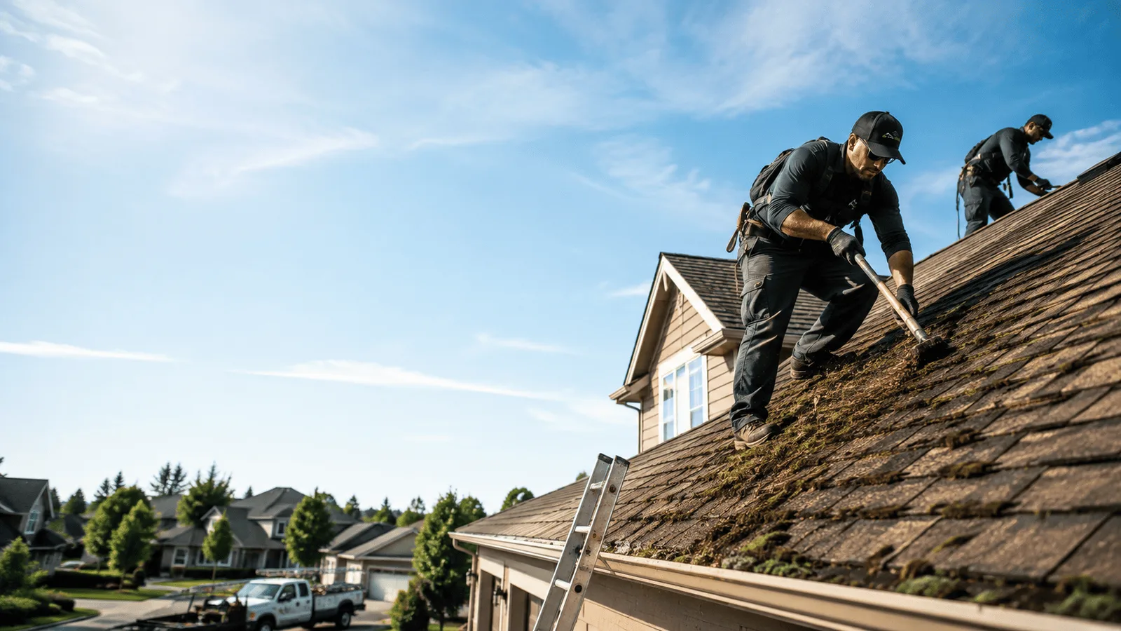 Roof Moss Removal in Chesterton, IN near me